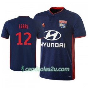 Camisolas de Futebol Olympique Lyonnais Jordan Ferri 12 Equipamento Alternativa 2018/19 Manga Curta